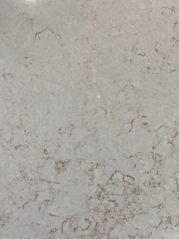 Mystic Gold quartz slab close-up with gold veining